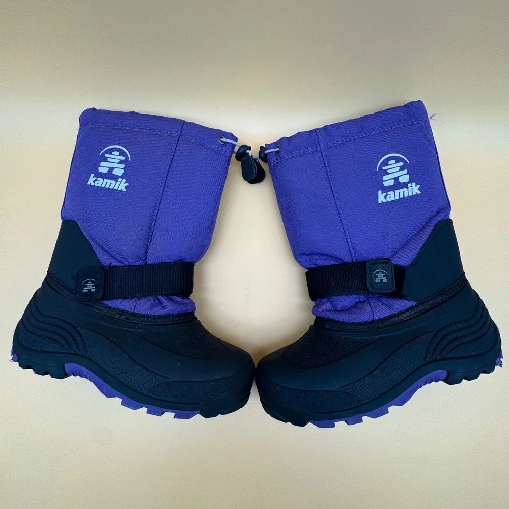 Kamik Kids‎ Purple Insulated Waterproof Snow Boots Size 2 (011)